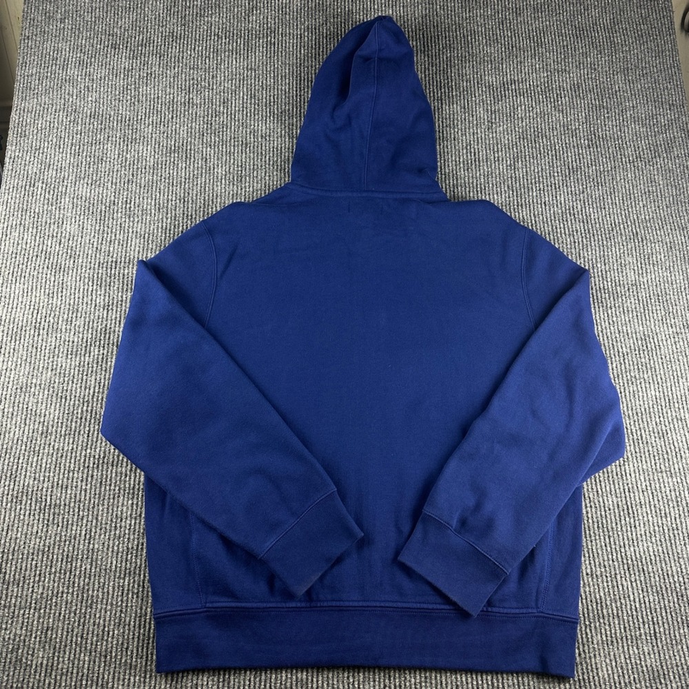 Polo Ralph Lauren Mens XXL Blue Full Zip Hoodie Red Pony Fleece Sweatshirt 2314 - Picture 5 of 8